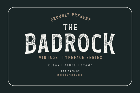 Badrock: A Bold and Vintage Display Font for Your Brand