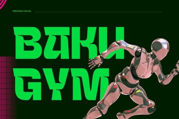 Baku Gym Font: A Modern Display Typeface for Bold Branding