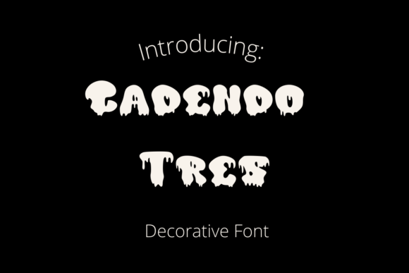 Cadendo Tres Font: Whimsical Editorial Typography