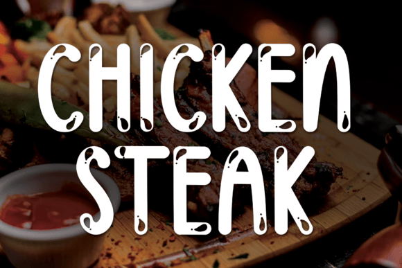 Chicken Steak: A Versatile Display Font for Web Design