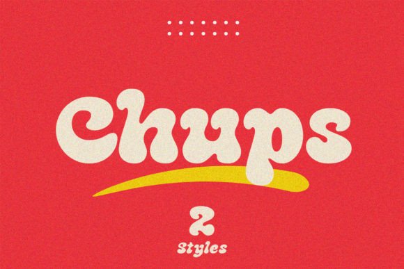 Chups: A Groovy Display Font for Creative Makers
