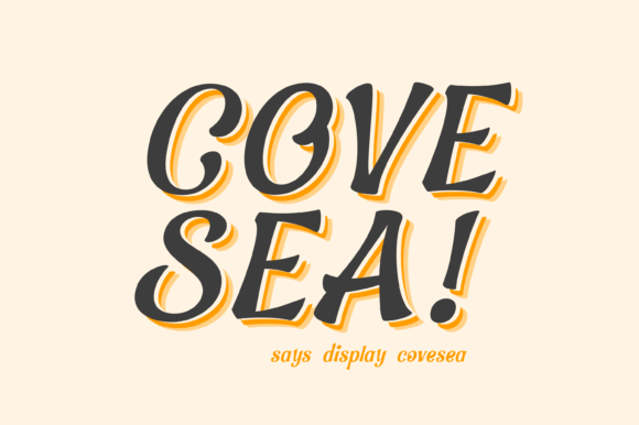 Covesea Font: Adding Retro Charm to Brand Visuals