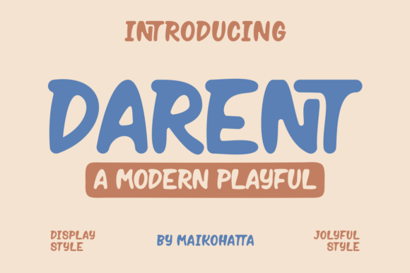 Darent Font: A Modern Display Typeface for Web Design