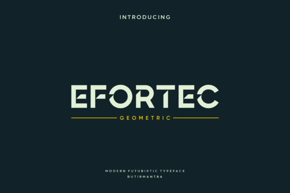 Efortec: A Bold and Modern Display Font