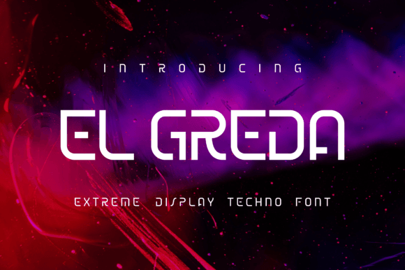 El Greda Font: Modern Tech Style for Craft Projects