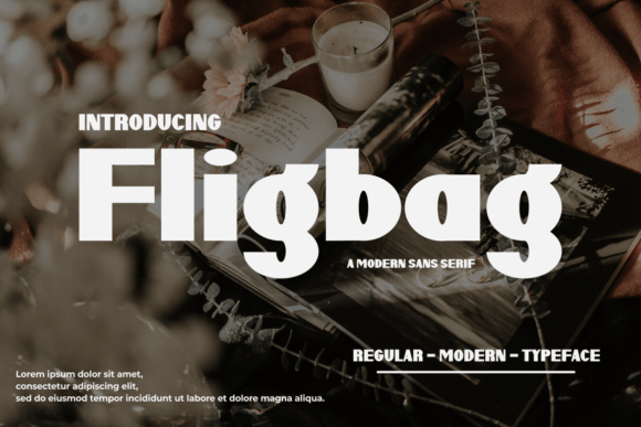 Fligbag: A Modern Display Font for Bold Campaigns