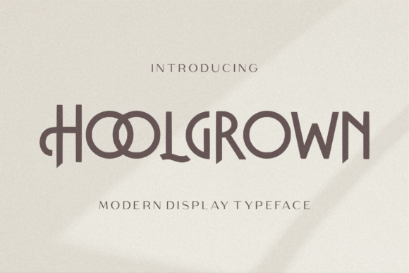Hoolgrown: A Stylish and Elegant Display Font
