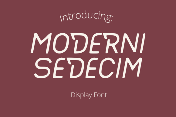 Moderni Sedecim Font for Futuristic Marketing