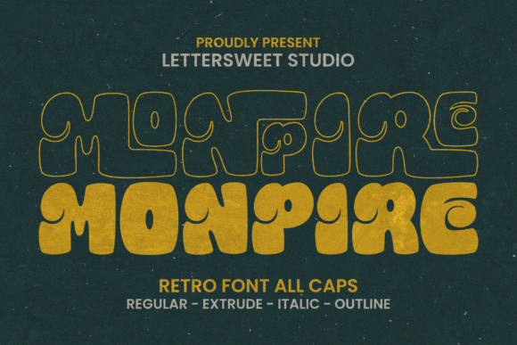 Monpire Font: Bold Retro Typography for Web Design
