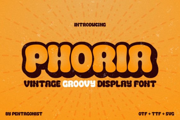 Phoria: A Groovy Display Font for Editorial Charm