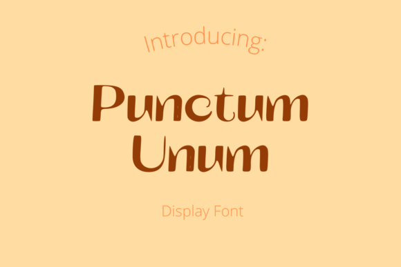 Punctum Unum Font: Sharp Display Type for Makers