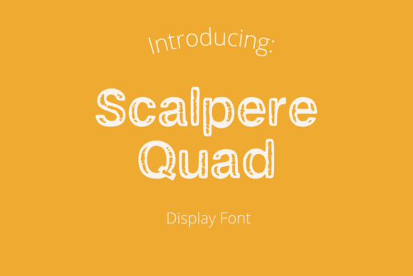 Scalpere Quad Font: Adding Vintage Charm to Your Brand