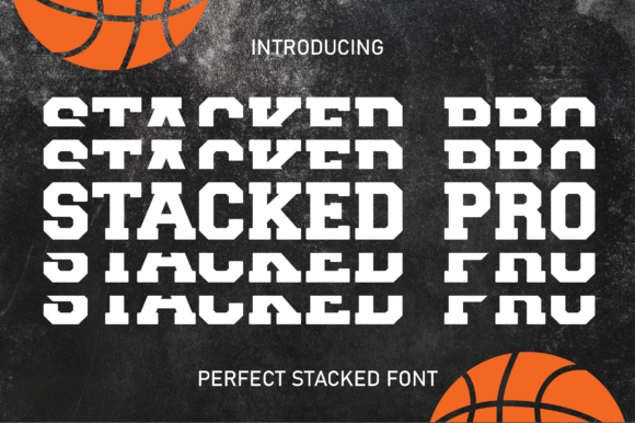 Stacked Pro Font: Bold Display Type for Crafts