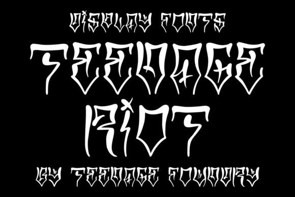 Teenage Riot Font: Chicano Style for Modern Crafts