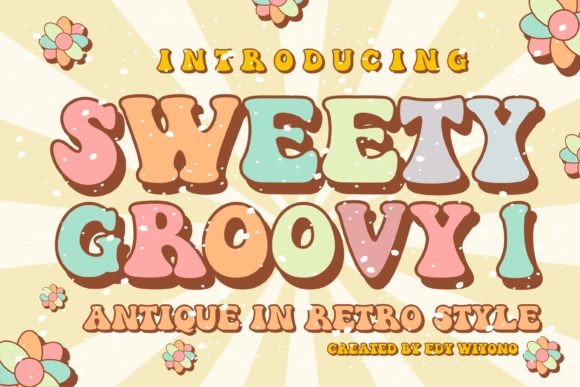 Transform Your Brand with Sweety Groovy: A Retro-Styled Display Font