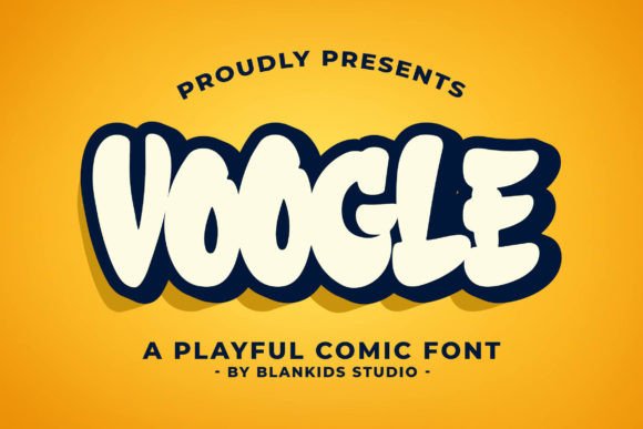 Voogle Font: A Playful Display Typeface for Web Design