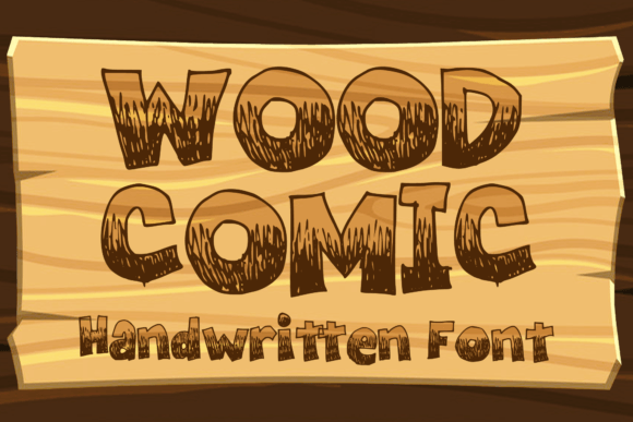 Wood Comic: A Playful Grunge Display Font for Creative Publishing